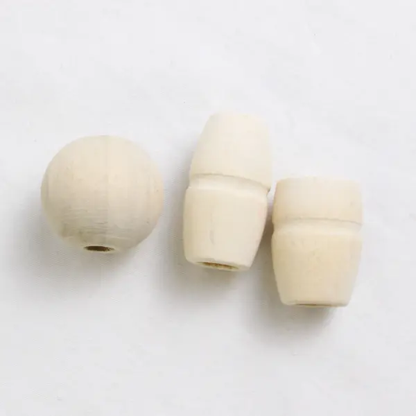 Lot of 14 Large Painted Wooden Beads