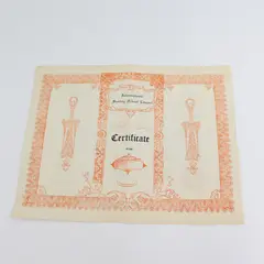 International Sunday School League Membership Certificate 1949 McMinnville OR