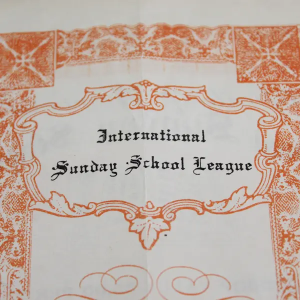 International Sunday School League Membership Certificate 1949 McMinnville OR