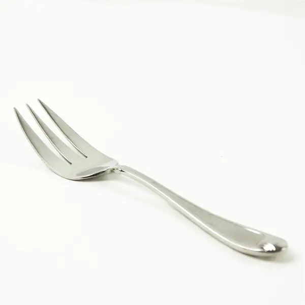 Set of 3 Oneida Satin Garnet Stainless Medium Solid Cold Meat Serving Forks