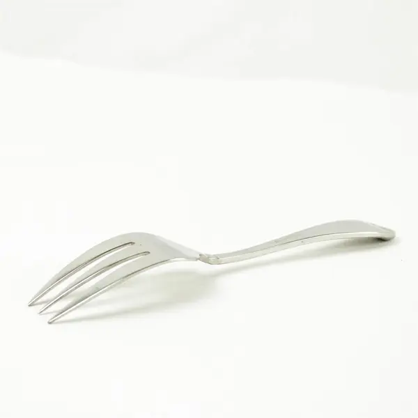 Set of 3 Oneida Satin Garnet Stainless Medium Solid Cold Meat Serving Forks