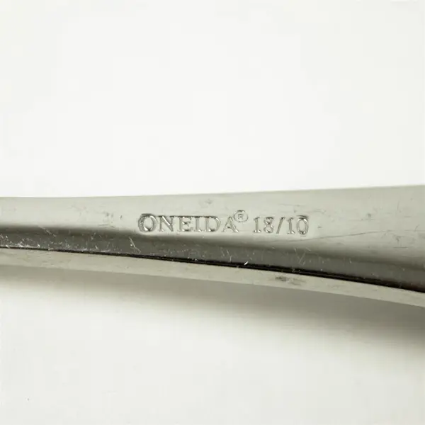 Set of 3 Oneida Satin Garnet Stainless Medium Solid Cold Meat Serving Forks