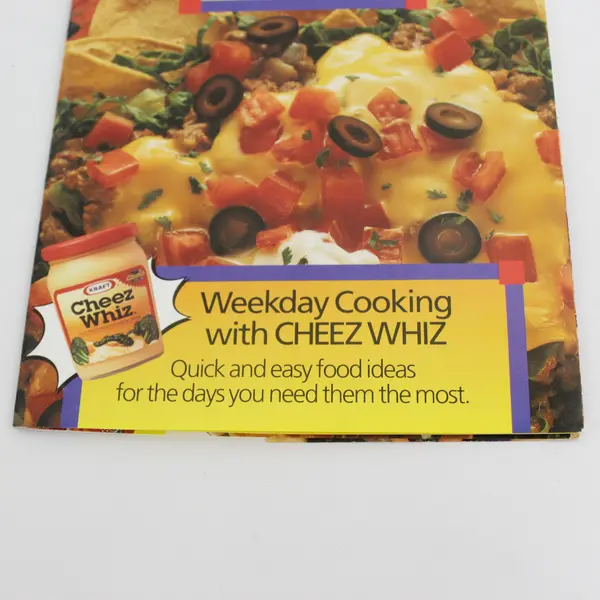 Vintage Kraft Cheez Whiz Quick Cooks Recipe Pamphlet 1993