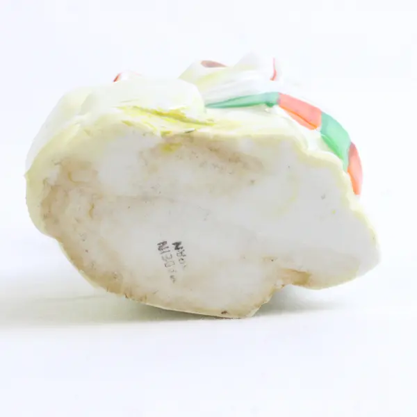 VTG 1930's Japanese Lusterware Porcelain Cubist-Style French Bulldog Pin Cushion