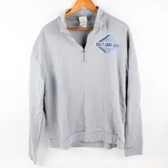 RMR Designs Classic Destinations Adult L Gray 1/4 Zip Salt Lake City Sweater
