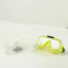 Aqua Lung Quartz 3 Tempered Glass Mask Neon/Clear Scuba Diving Snorkeling Dive