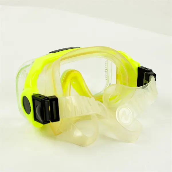 Aqua Lung Quartz 3 Tempered Glass Mask Neon/Clear Scuba Diving Snorkeling Dive