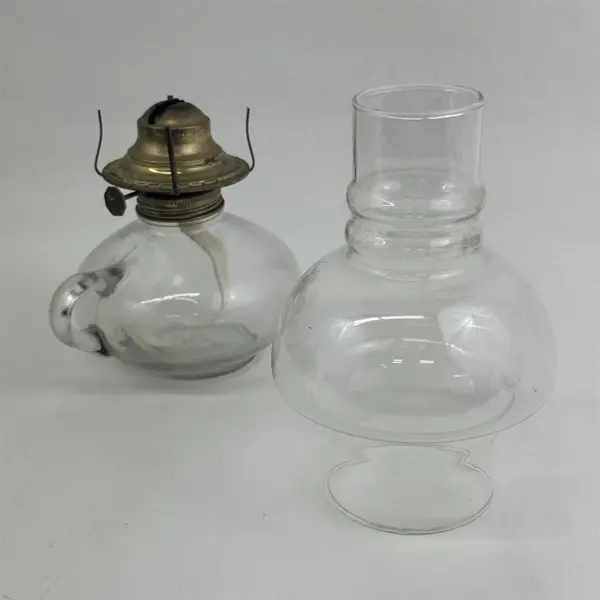 Vintage Kaadan Ltd Oil Lamp Clear Glass  