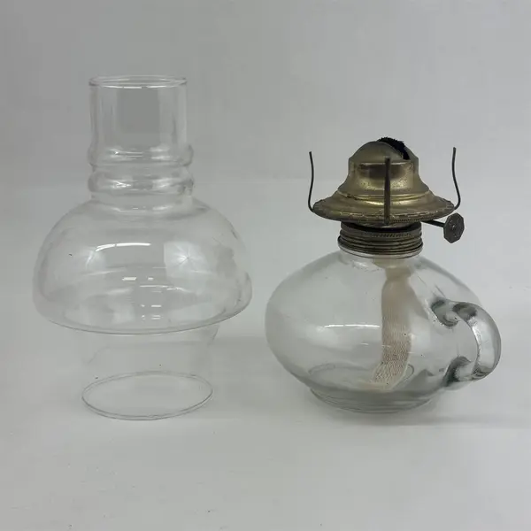 Vintage Kaadan Ltd Oil Lamp Clear Glass  