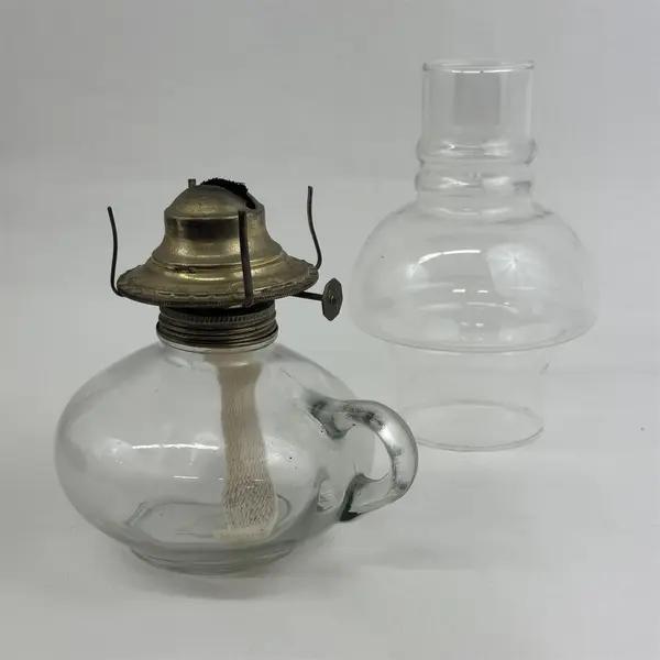 Vintage Kaadan Ltd Oil Lamp Clear Glass  
