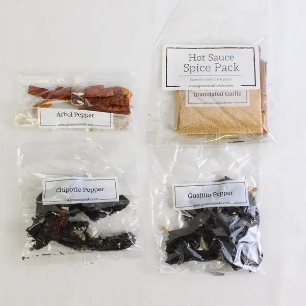 Grow And Make Crafting Kits Deluxe Hot Sauce Culinary Making Kit (6 Bottles)