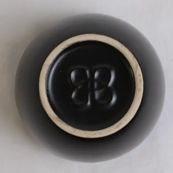 Baileys Irish Cream Black/Red "Mine" Small Round Ceramic Cup 2.75" Tall 3.5" Dia