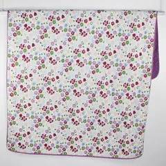 Everyday Living Purple Floral Quilt Bedspread Blanket Twin/Twin XL  61" x 91"