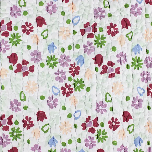 Everyday Living Purple Floral Quilt Bedspread Blanket Twin/Twin XL  61" x 91"