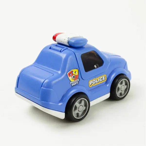 Lot of 3 Toddler Toy Cars Rubble Police Car & Race Car Preschool Play