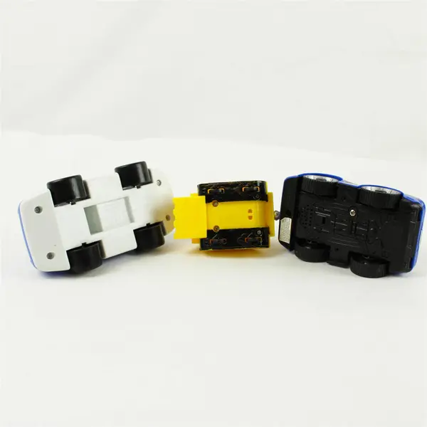 Lot of 3 Toddler Toy Cars Rubble Police Car & Race Car Preschool Play