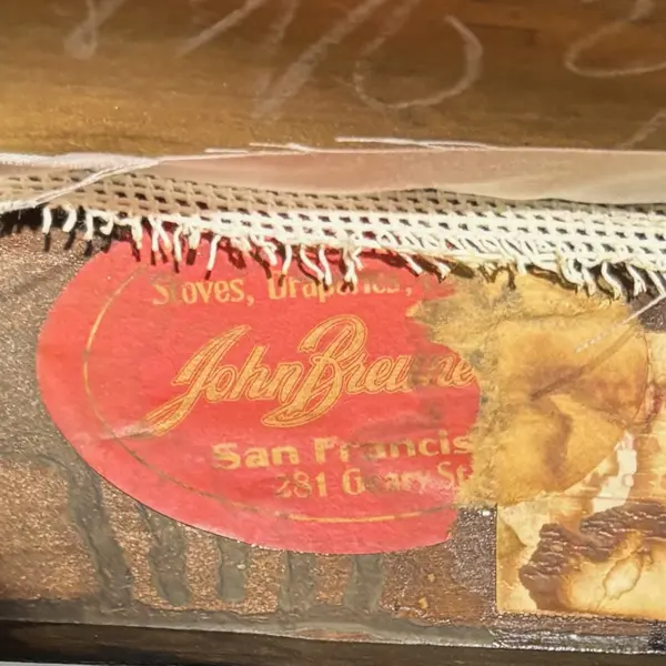 Vintage John Breuner Rose Needlepoint Cane Back Chair - Local Pickup Only