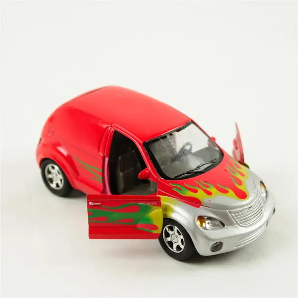 Lot of 3 Toy Vehicles Fire Truck, Space Shuttle & Red Van