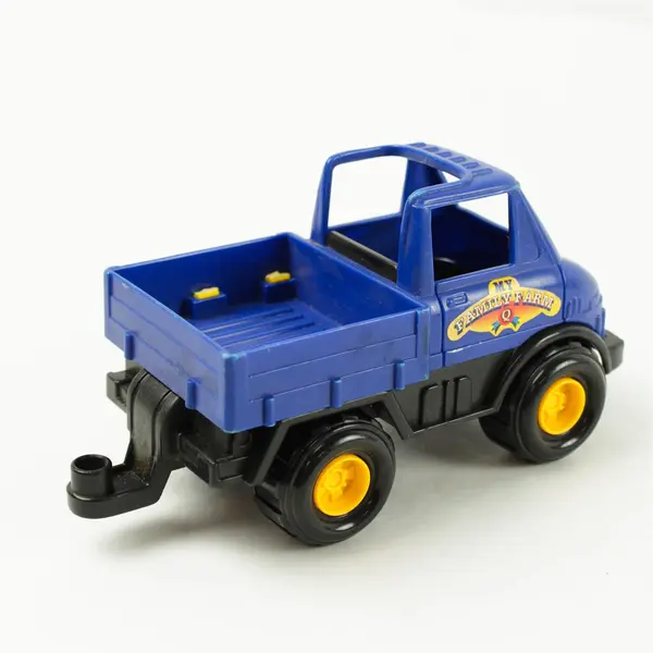 Lot of 3 Toy Vehicles Farm Truck ATV Runway Marshal Figure