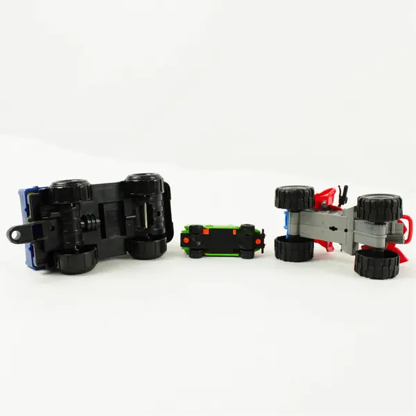 Lot of 3 Toy Vehicles Farm Truck ATV Runway Marshal Figure