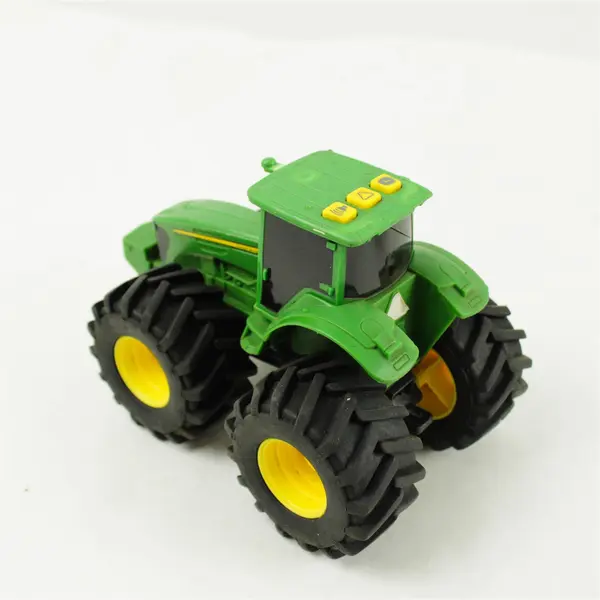 Lot of 3 Toy Tractors 2 John Deere & 1 Green Collectible