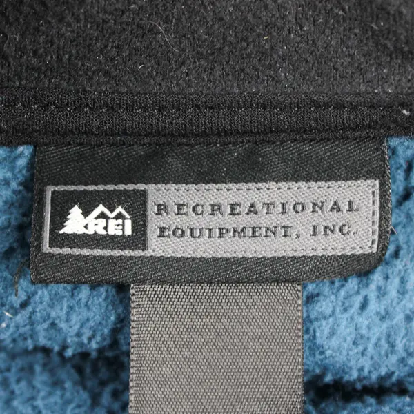 REI Men's M Teal & Black Polartec Long Sleeve Full Zip Jacket