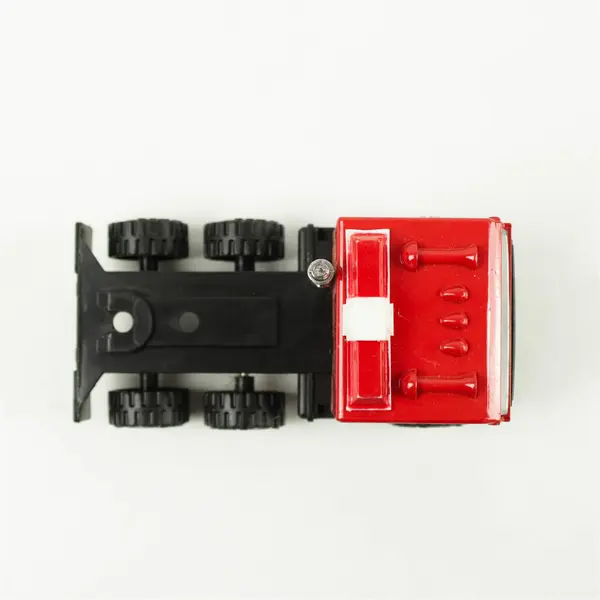 Vintage 1987 Remco Fire Rescue Semi Truck Cab Die-Cast Red/Black