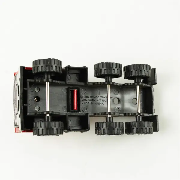 Vintage 1987 Remco Fire Rescue Semi Truck Cab Die-Cast Red/Black
