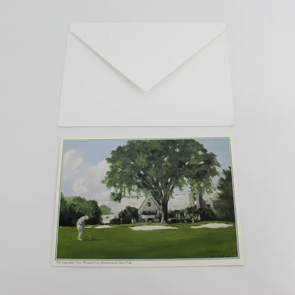 Ray Ellis Legendary Tree, Winged Foot Mamaroneck NY Spirit Of Golf Greeting Card