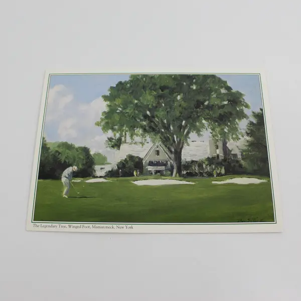 Ray Ellis Legendary Tree, Winged Foot Mamaroneck NY Spirit Of Golf Greeting Card