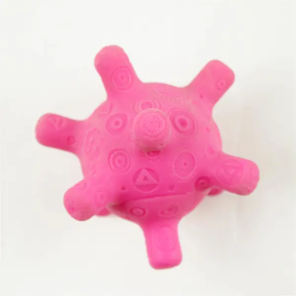 Pink Durable Plastic Dog Toy Chew Fetch Small-Medium Dogs 3.5in