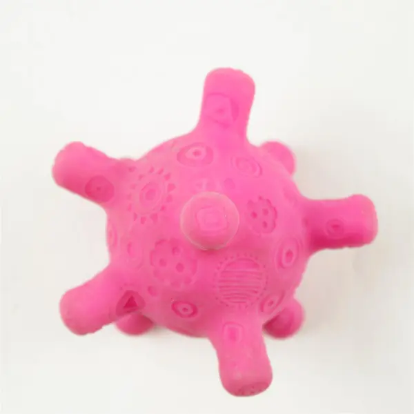 Pink Durable Plastic Dog Toy Chew Fetch Small-Medium Dogs 3.5in