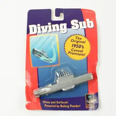 Vintage 1998 Diving Sub Baking Powder Toy Submarine