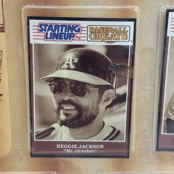 1990 Kenner Starting Lineup Baseball Greats Reggie Jackson and Don Drysdale NIP