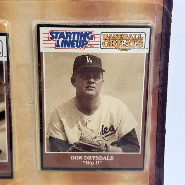 1990 Kenner Starting Lineup Baseball Greats Reggie Jackson and Don Drysdale NIP