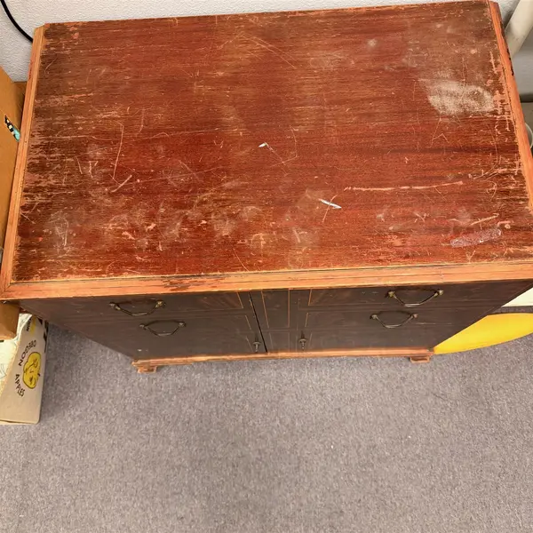 Vintage RCA Victor Victrola Empty Wood Radio Cabinet  - Local Pickup Only