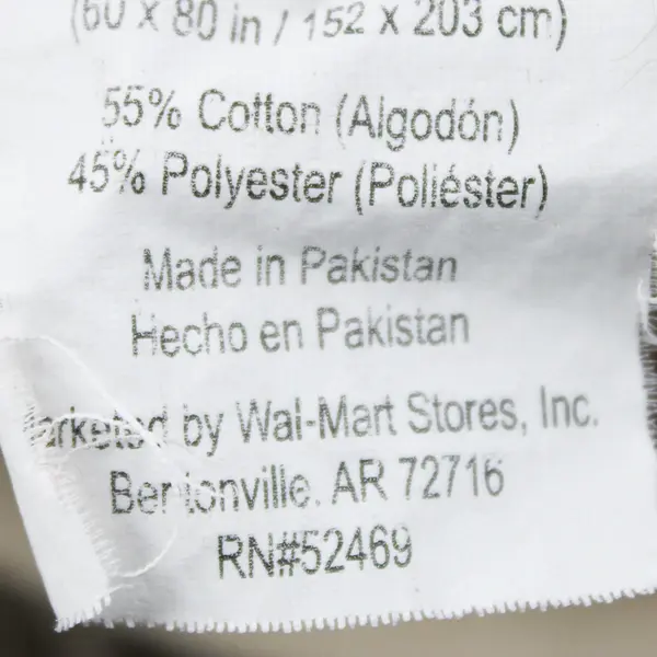 Walmart Solid Beige Color Queen Fitted Bed Sheet (60" x 80") Cotton/Polyester