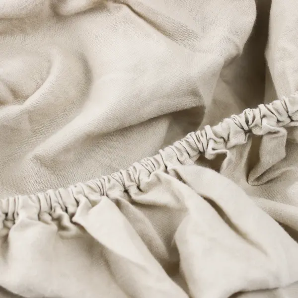 Walmart Solid Beige Color Queen Fitted Bed Sheet (60" x 80") Cotton/Polyester