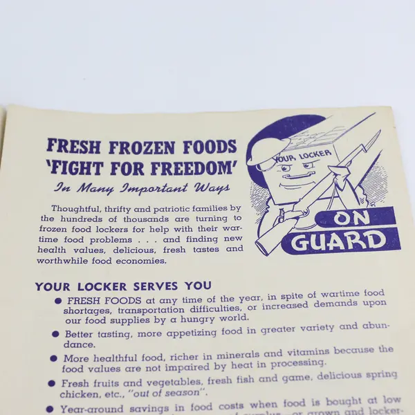 1944 Locker Logic Booklet Jewel Ice Cream Co St Helens Newberg Molalla Oregon