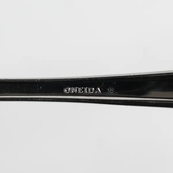 Set of 3 Oneida Bordeaux Stainless Medium Solid Cold Meat Serving Forks