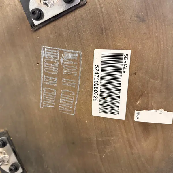 Round Wood and Glass Side Table With Curved Feet - Local Pickup Only