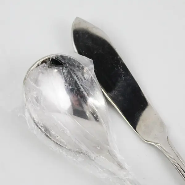 Lot of 3  Oneida Bordeaux Stainless Sugar Spoon & 2 Flat Handle Butter Knives