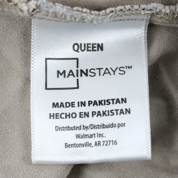 Mainstays Walmart Solid Beige Color Queen Fitted Bed Sheet Queen (60" x 80")