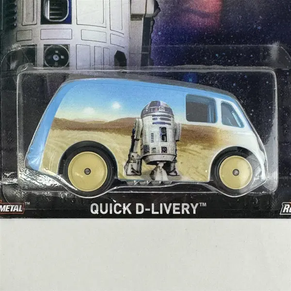 2015  Mattel Hot Wheels Star Wars Series Real Riders  Quick D-Livery R2-D2 NIP