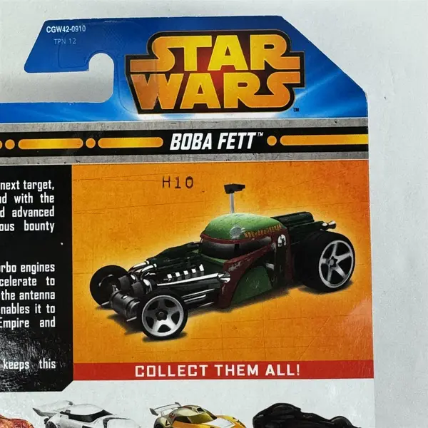 2014 Mattel Hot Wheels Star Wars Boba Fett Diecast Car NIP