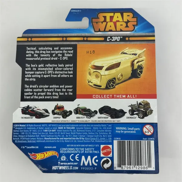 2014 Mattel Hot Wheels Star Wars C-3PO VW Bus Car Variant  NIP