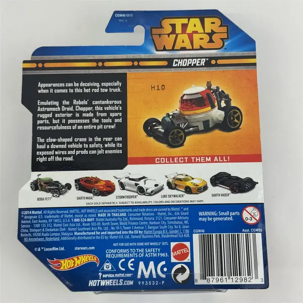 2014 Hot Wheels Star Wars Rebels Chopper Mattel Lucas Film Ltd NIP