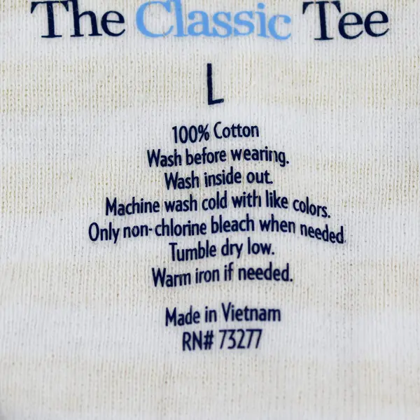 Croft Barrow Women's Large Yellow Striped Short Sleeved V-Neck Shirt