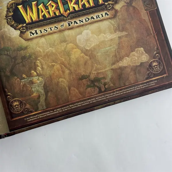 2012 The Art of the World of Warcraft Mists of Pandaria Hardcover Book