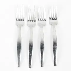 Lot Of 4 Wallace Silver Thema (Stainless) Flatware Dinner Forks 8.25" Long